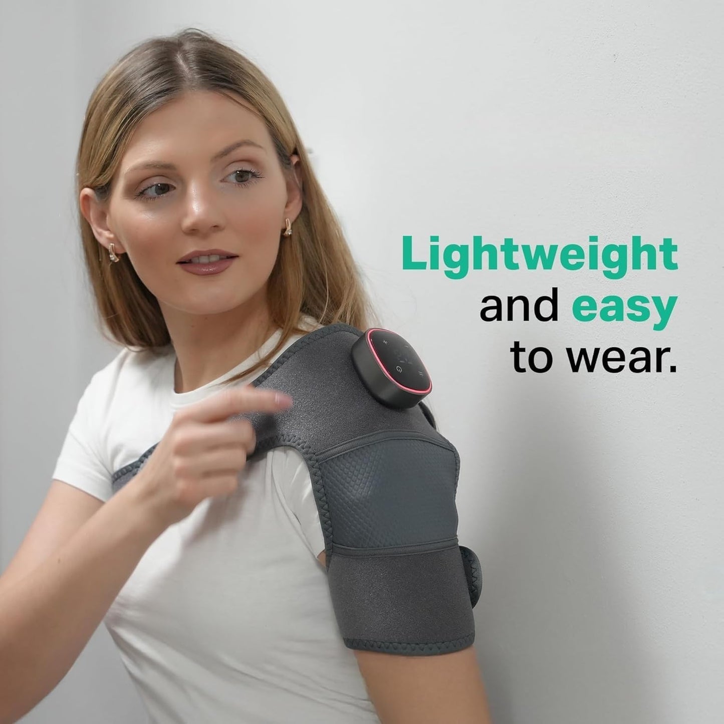 RejuvaCare Triple Method Shoulder Massager – Heat + Compression + Vibration