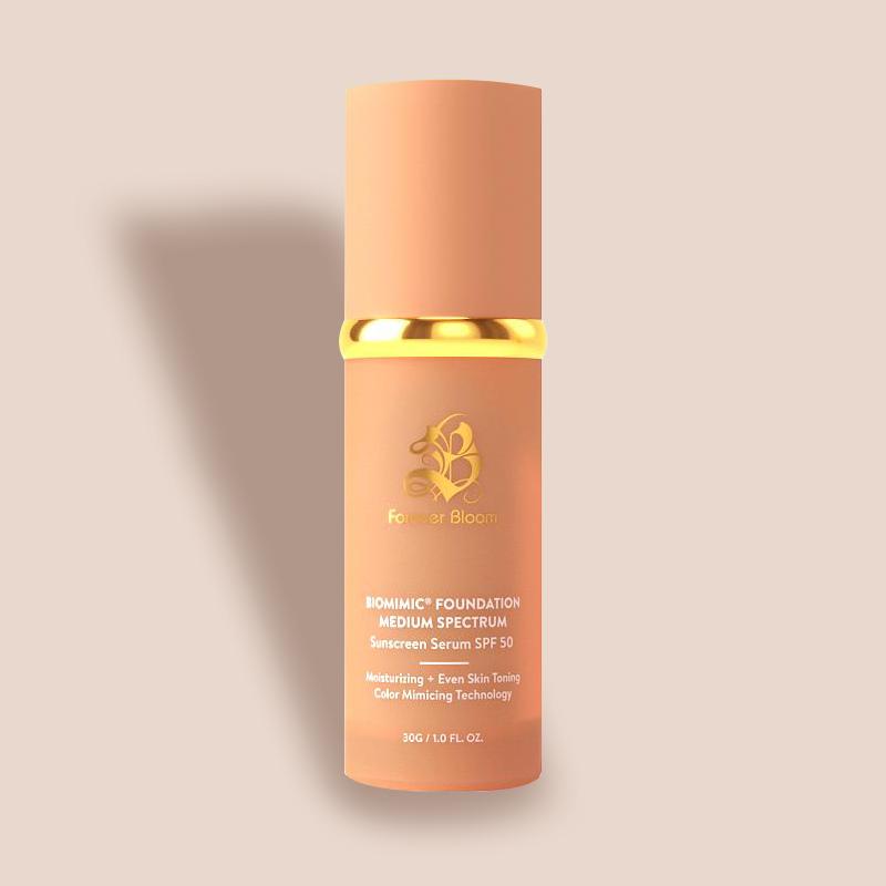 Base Forever Bloom BioMimic® – Suero con protección solar de amplio espectro SPF 50