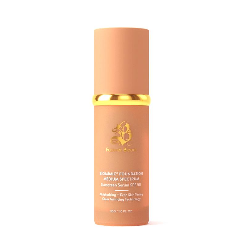 Base Forever Bloom BioMimic® – Suero con protección solar de amplio espectro SPF 50