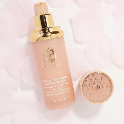Base Forever Bloom BioMimic® – Suero con protección solar de amplio espectro SPF 50