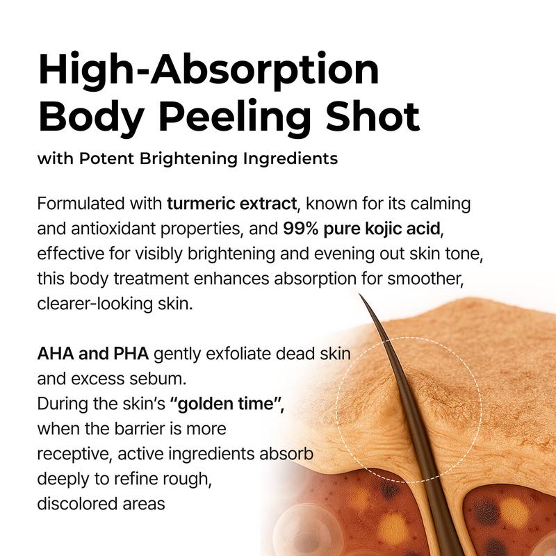 Spray Exfoliante Peel Shot con Ácido Kójico y Cúrcuma