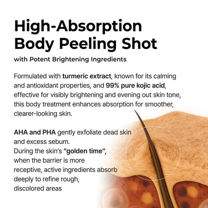Spray Exfoliante Peel Shot con Ácido Kójico y Cúrcuma