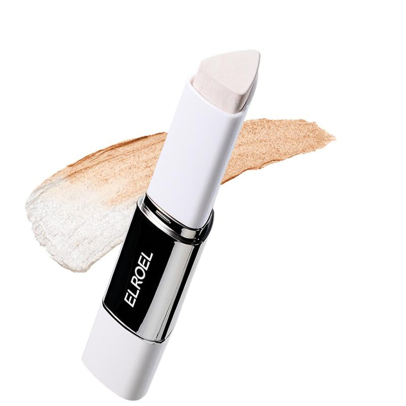 ELROEL Blanc Cover Cream Stick V – Base en barra que cambia de color, con Volufiline y brocha desmontable