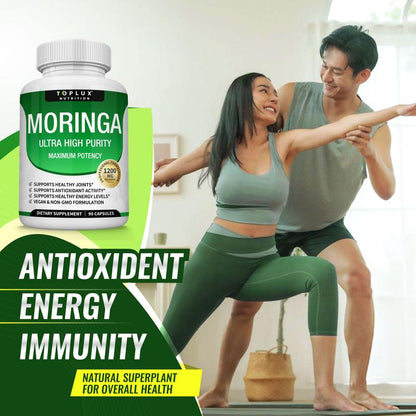 oplux Nutrition Moringa – Cápsulas de Ultra Alta Pureza y Máxima Potencia