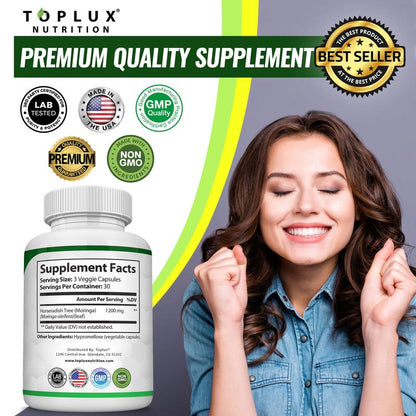 oplux Nutrition Moringa – Cápsulas de Ultra Alta Pureza y Máxima Potencia