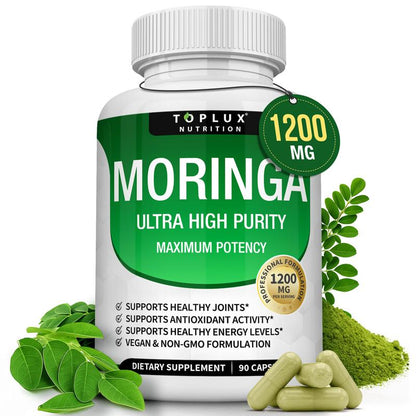 oplux Nutrition Moringa – Cápsulas de Ultra Alta Pureza y Máxima Potencia