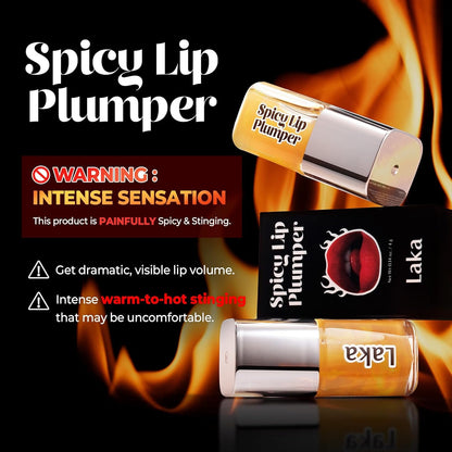 Laka Glassy Lip Plumper Oil – Fórmula Mega Calor Intenso
