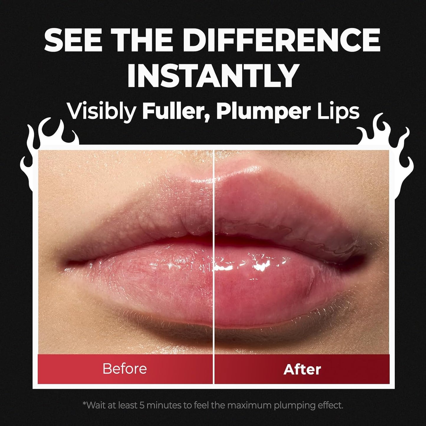 Laka Glassy Lip Plumper Oil – Fórmula Mega Calor Intenso