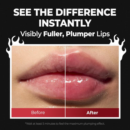 Laka Glassy Lip Plumper Oil – Fórmula Mega Calor Intenso