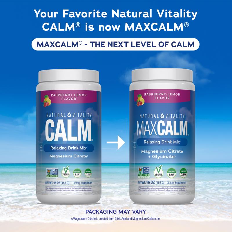 MaxCalm Mezcla Relajante en Polvo con Magnesio Citrato + Glicinato