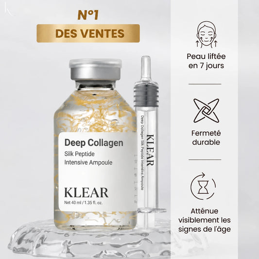 Ampoule coréenne au collagène de soie pour l'éclat