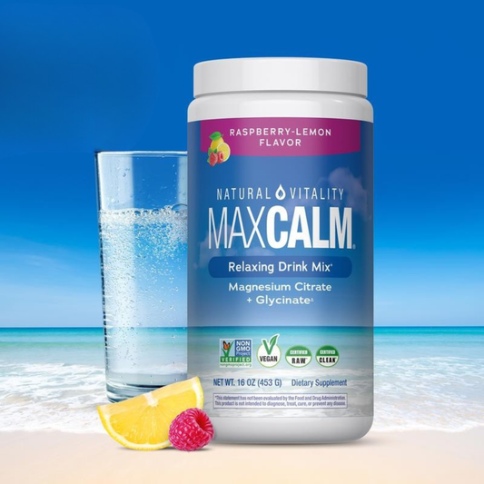MaxCalm Mezcla Relajante en Polvo con Magnesio Citrato + Glicinato