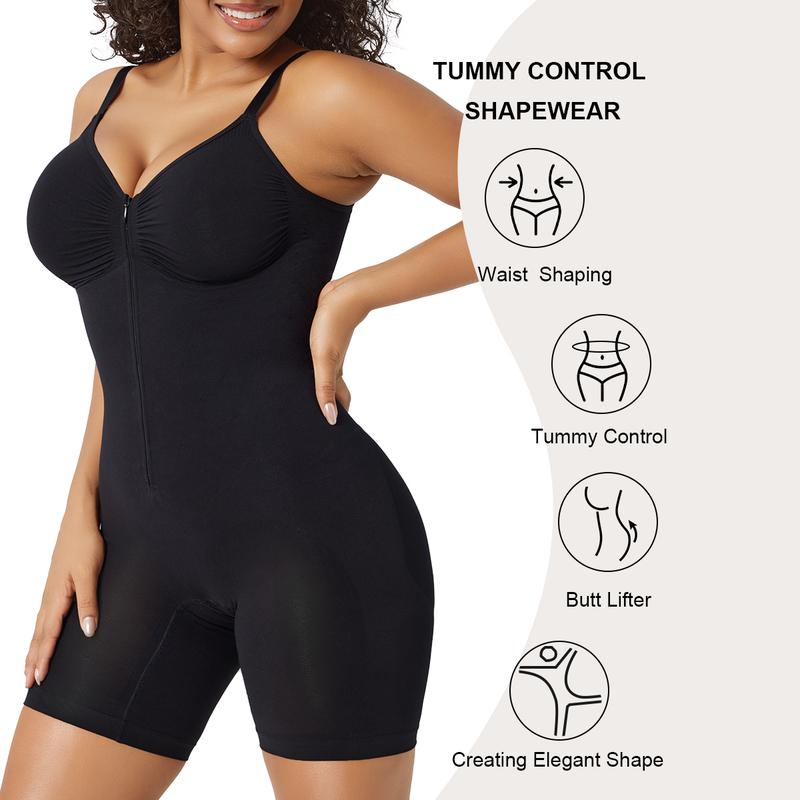 SHAPERX Fajas moldeadoras para mujer con control de abdomen y cierre de cremallera