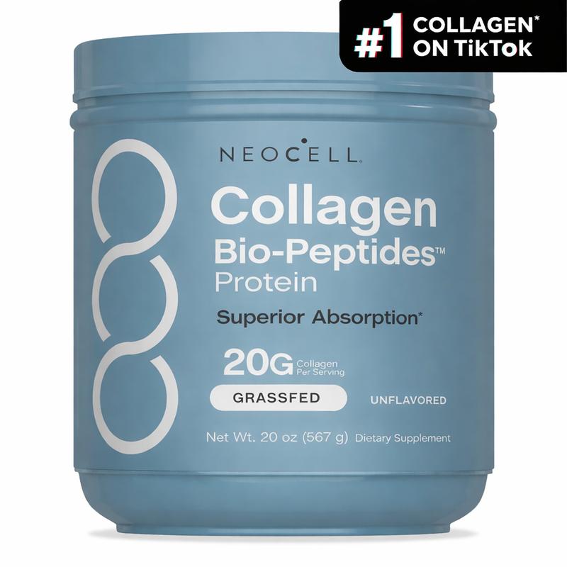 Proteína NeoCell Collagen Bio-Peptides™: colágeno en polvo de vacas alimentadas con pasto de absorción superior