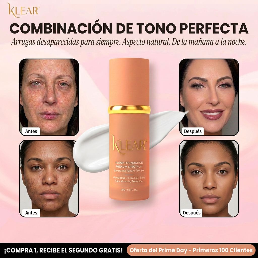 KLEAR Base | Se Adapta a Tu Tono. Sin Batallarle. Sin Oxidarse.
